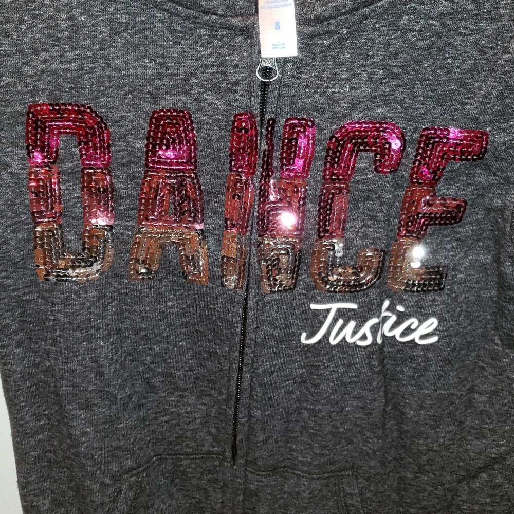 Justice dance zip hoodie